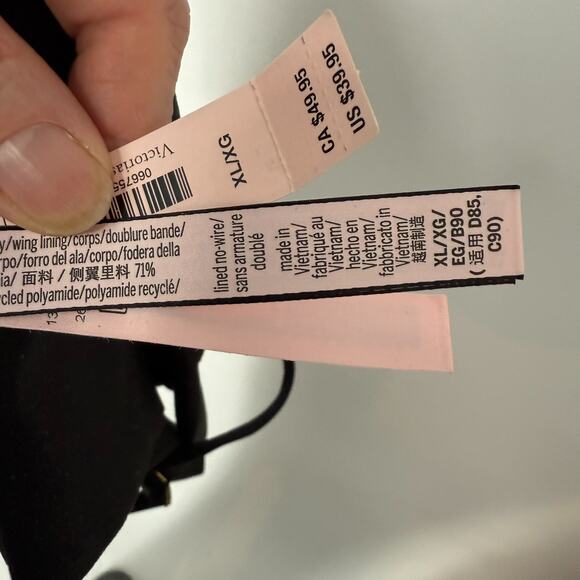 NWT Victorias Secret Love Cloud Smooth Bra XL Black Wireless Adjustable Straps - Picture 8 of 11